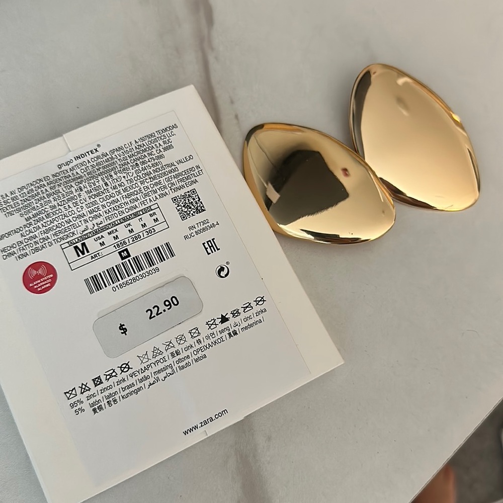 Zara gold earrings